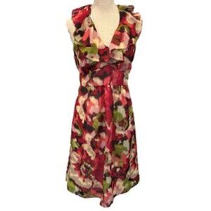 Ann Taylor LOFT Flowy Dress with Ruffle Collar